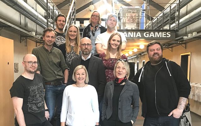 Samarbejdspartnerne på Erasmus projektet sammen på Dania Games