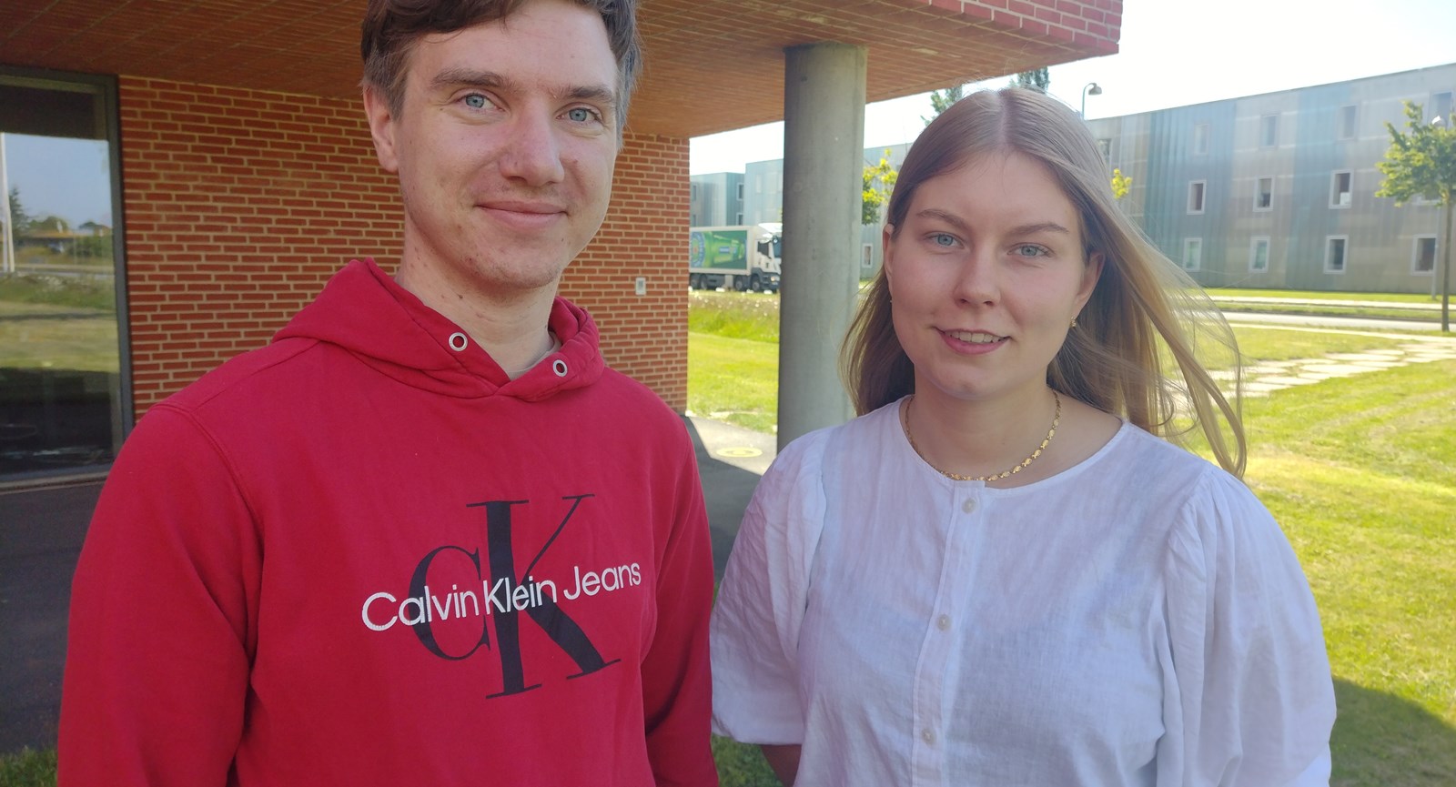 Philip Sørensen og Sofie Høgedal, studerende på Campus Viborg