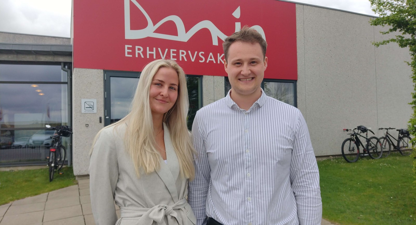 Kristina Ernst og Søren Rasmussen, finansbachelor-studerende