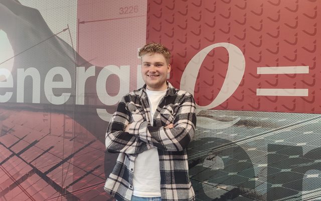 Lukas, der er færdiguddannet energiteknolog fra erhvervsakademi Dania, står