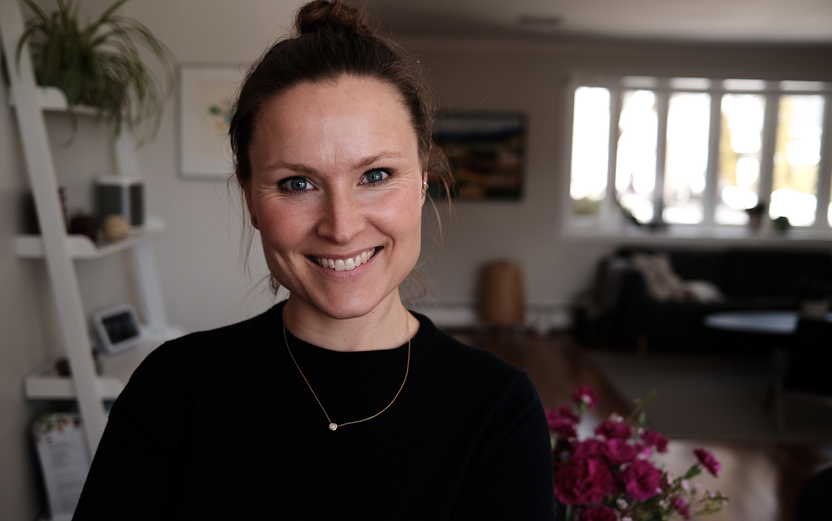 Marie Lundbak Eriksen i hjemmet i Boston