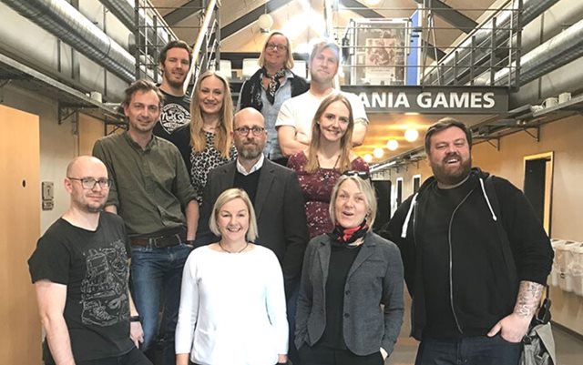 Samarbejdspartnerne på Erasmus projektet sammen på Dania Games 