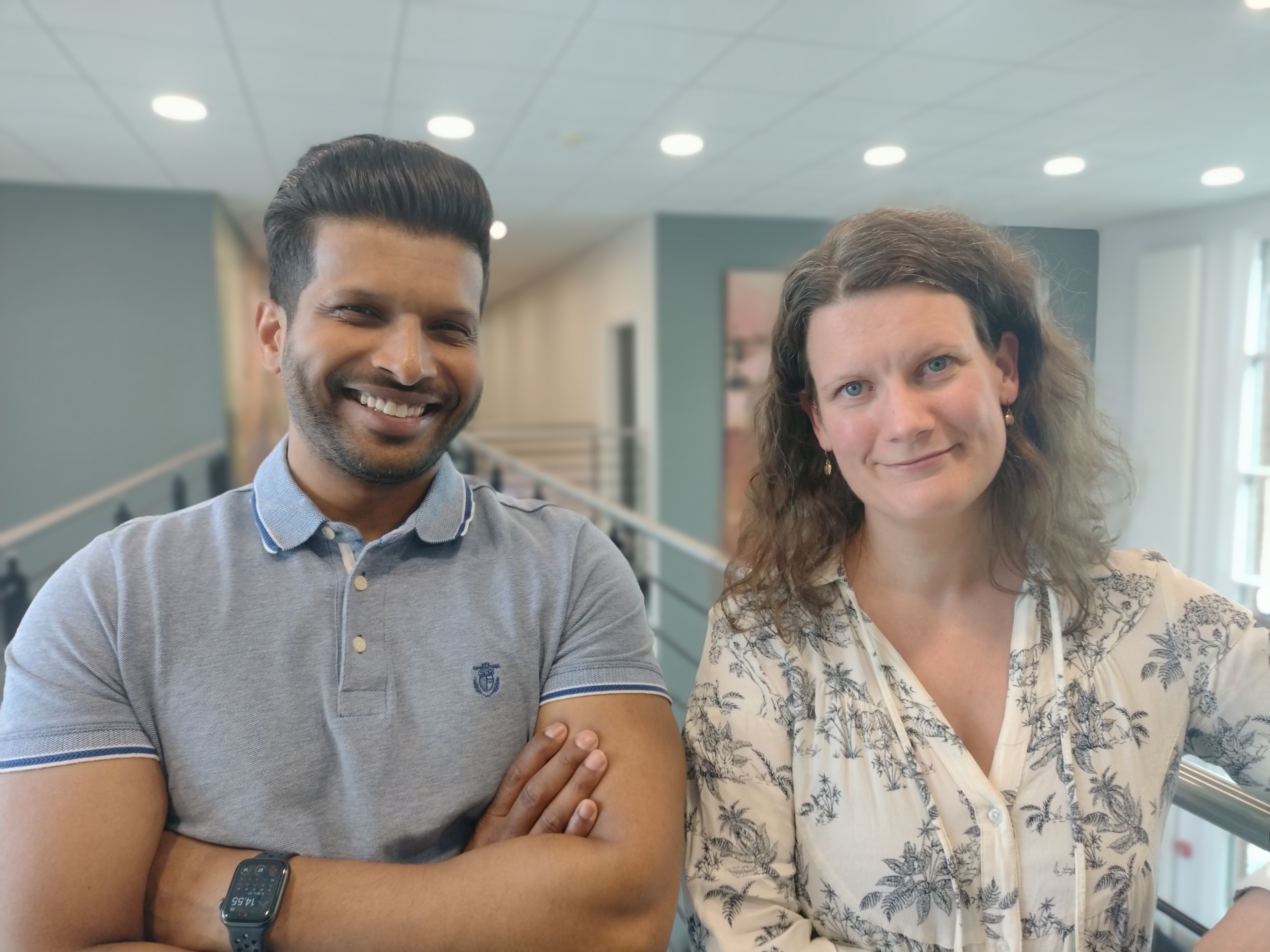 Lektor Helle Poulsen og adjunkt Vashanth Selvadurai