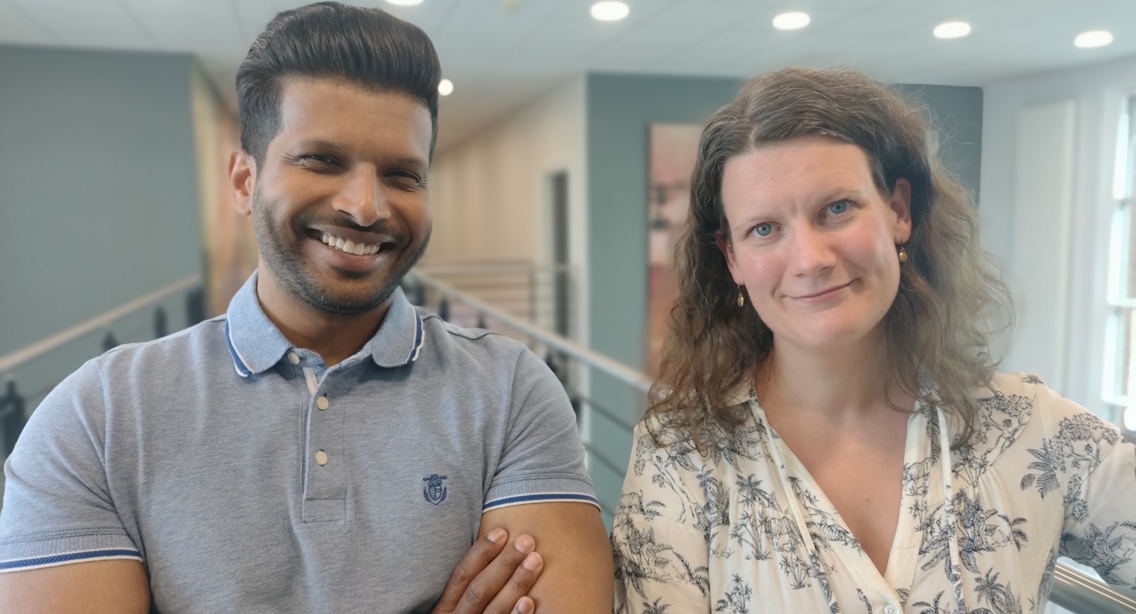 Lektor Helle Poulsen og adjunkt Vashanth Selvadurai