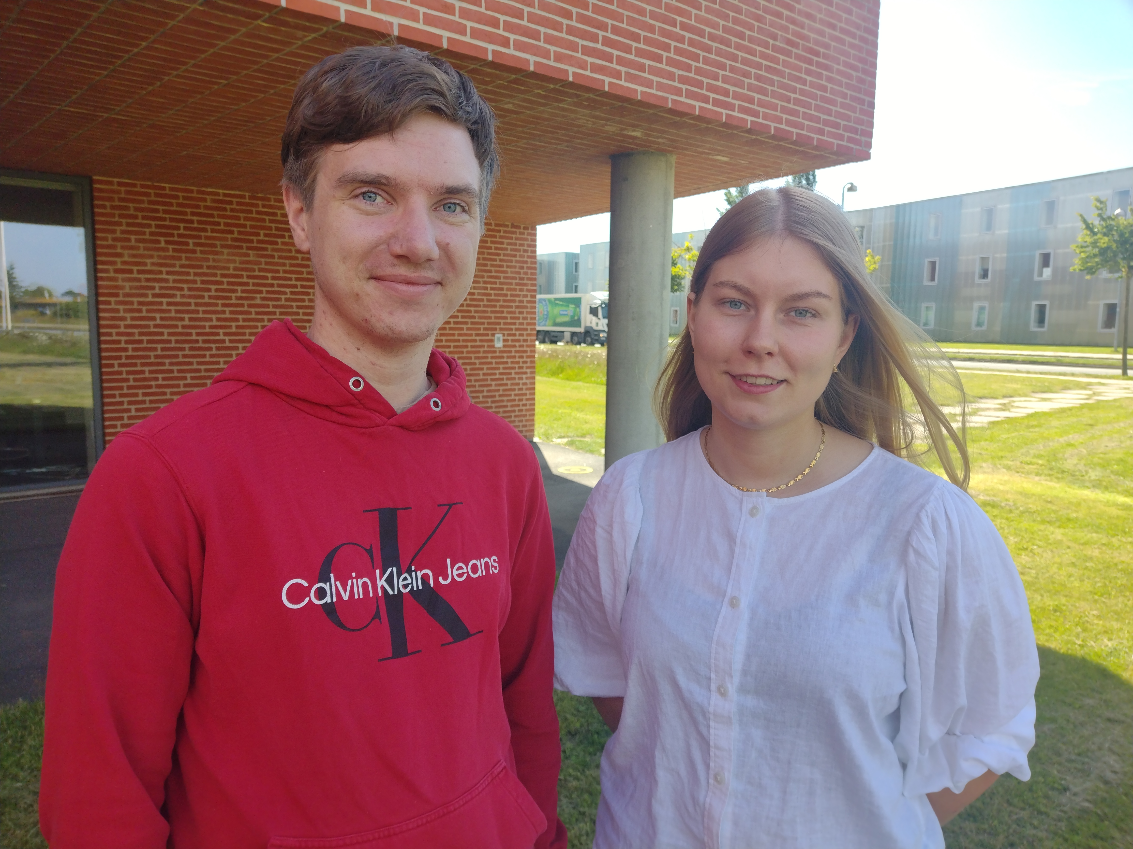 Philip Sørensen og Sofie Høgedal, studerende på Campus Viborg
