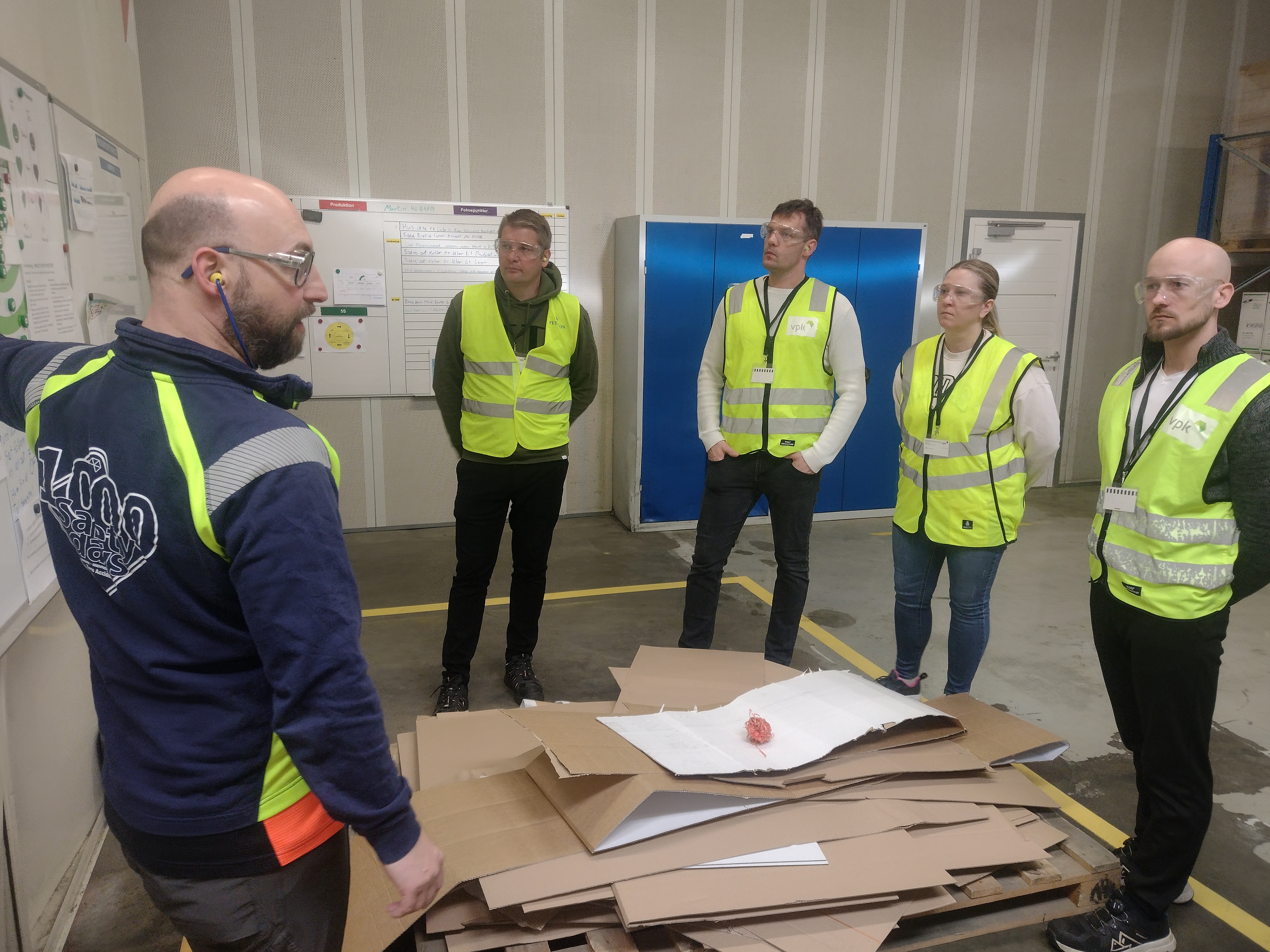 Produktionsteknolog-studerende hos VPK Packaging