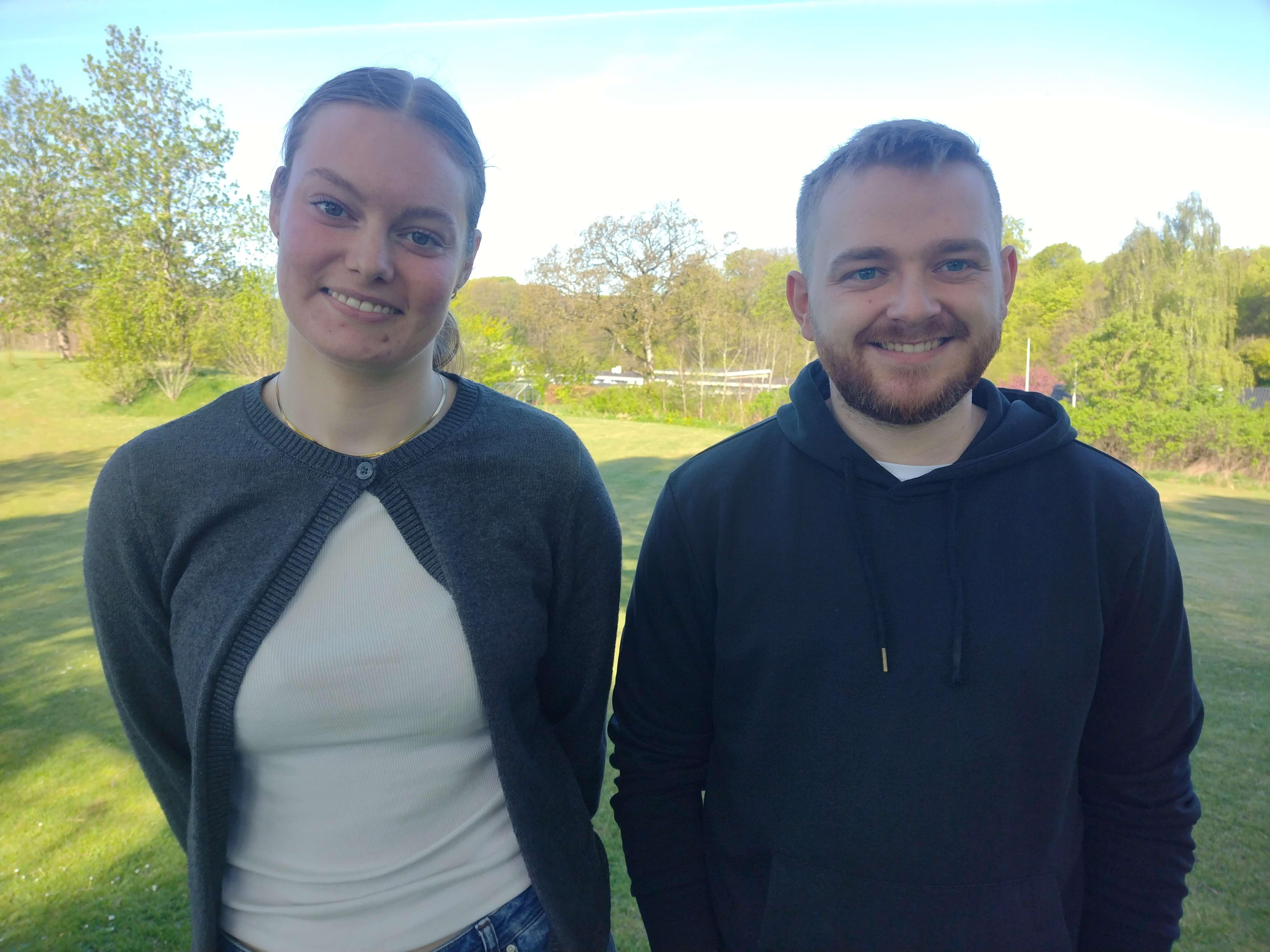 Freja Berthelsen og Mike Villadsen, finansøkonom-studerende