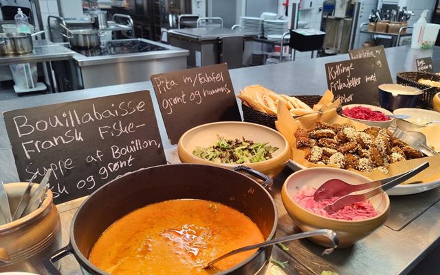 Kantinen på Nattergalevej i Silkeborg, hvor Erhvervsakademi Dania nu også bor