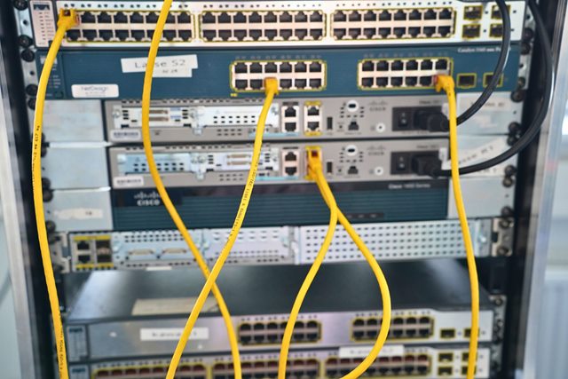 Udstyr fra undervisningen på it-teknolog studiet ved Erhvervsakademi Dania i Viborg